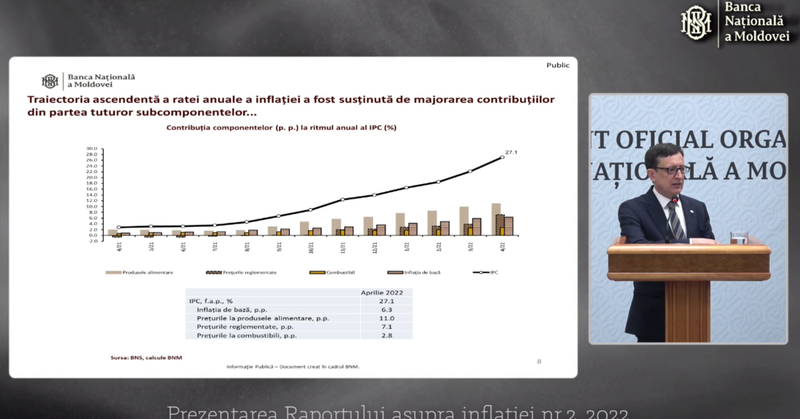 VIDEO Guvernatorul BNM Octavian Armașu prezintă Raportul asupra