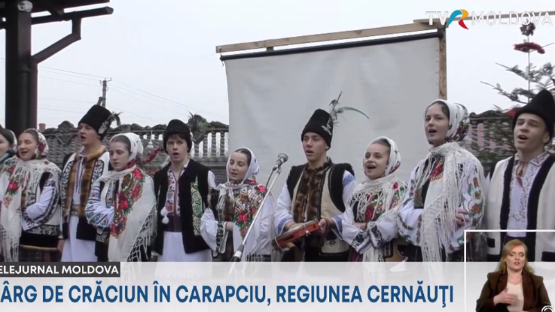 Spiritul sărbătorilor a fost simțit din plin în comuna Carapciu, regiunea Cernăuți