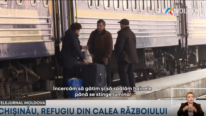 Chișinăul, refugiu din calea războiului pentru ucraineni: zeci de pasageri au sosit din Kiev